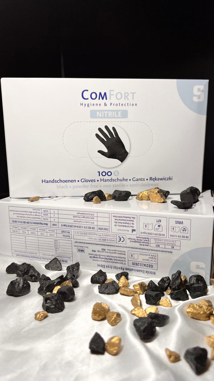 Zwarte handschoenen maat s