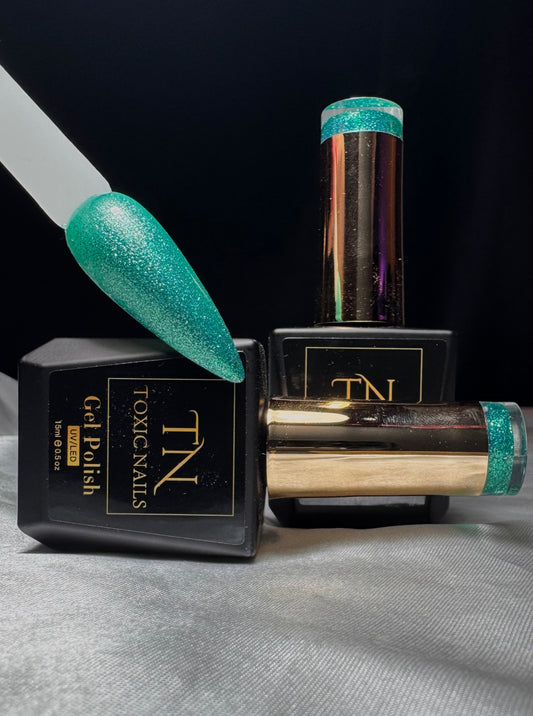 Gelpolish Mint glitter (TN058)